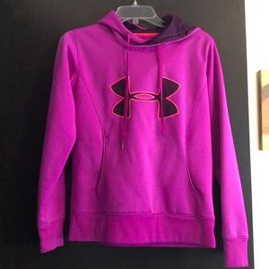 Pink under armour hoodie